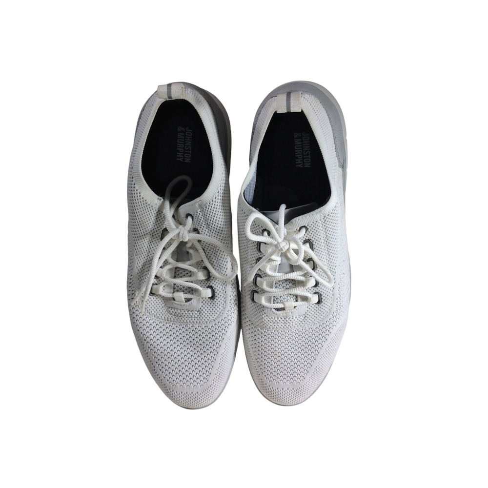 Johnston & Murphy ActivSole Knit Men's Size 12 White Low-top Sneakers [65]‎